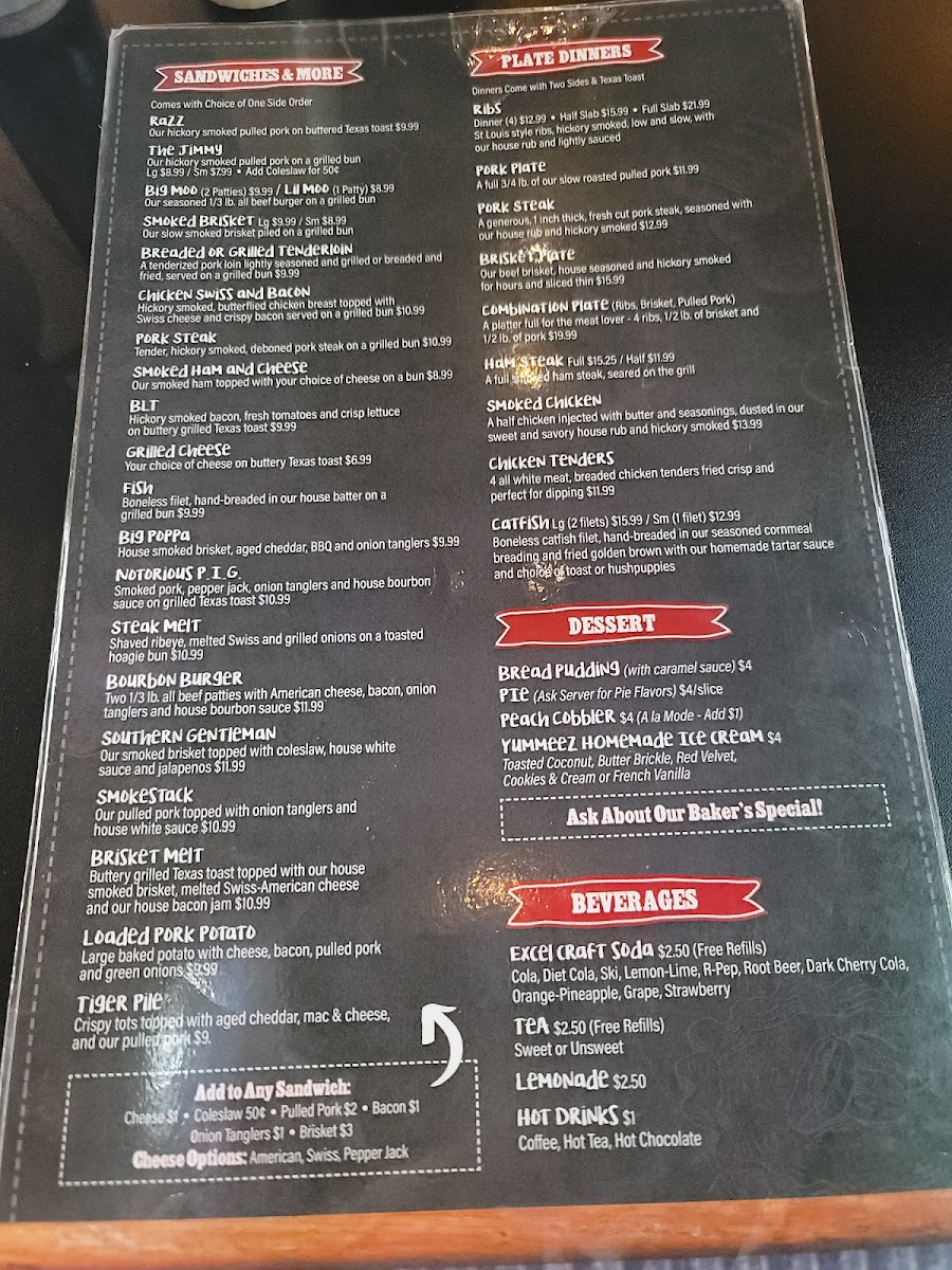 Menu Raspberry's Bbq-2